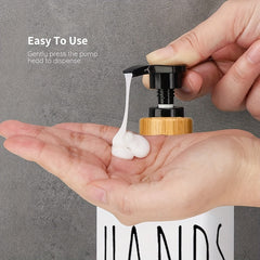 2pcs Refillable Plastic Soap Dispenser Bathroom Kitchen Liquid Storage Container