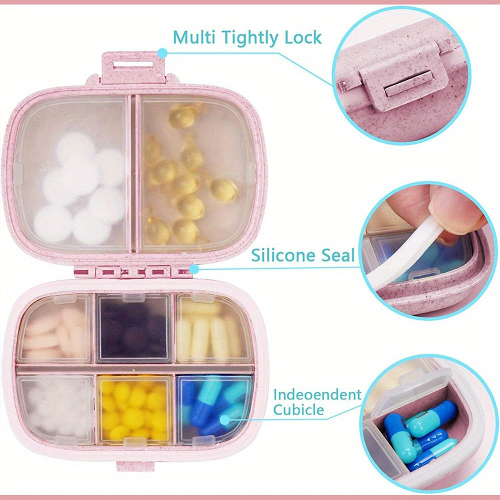 Initial Pill Organizer Moisture Proof Vitamin & Medicine Storage Box