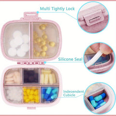 Initial Pill Organizer Moisture Proof Vitamin & Medicine Storage Box