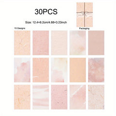 30pcs Scrapbooking Paper Pack for Junk Journal DIY Material