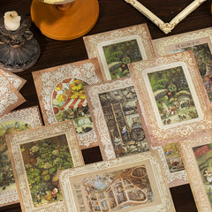 36pcs Vintage Lace Paper European Style Retro Lace Photo Frame