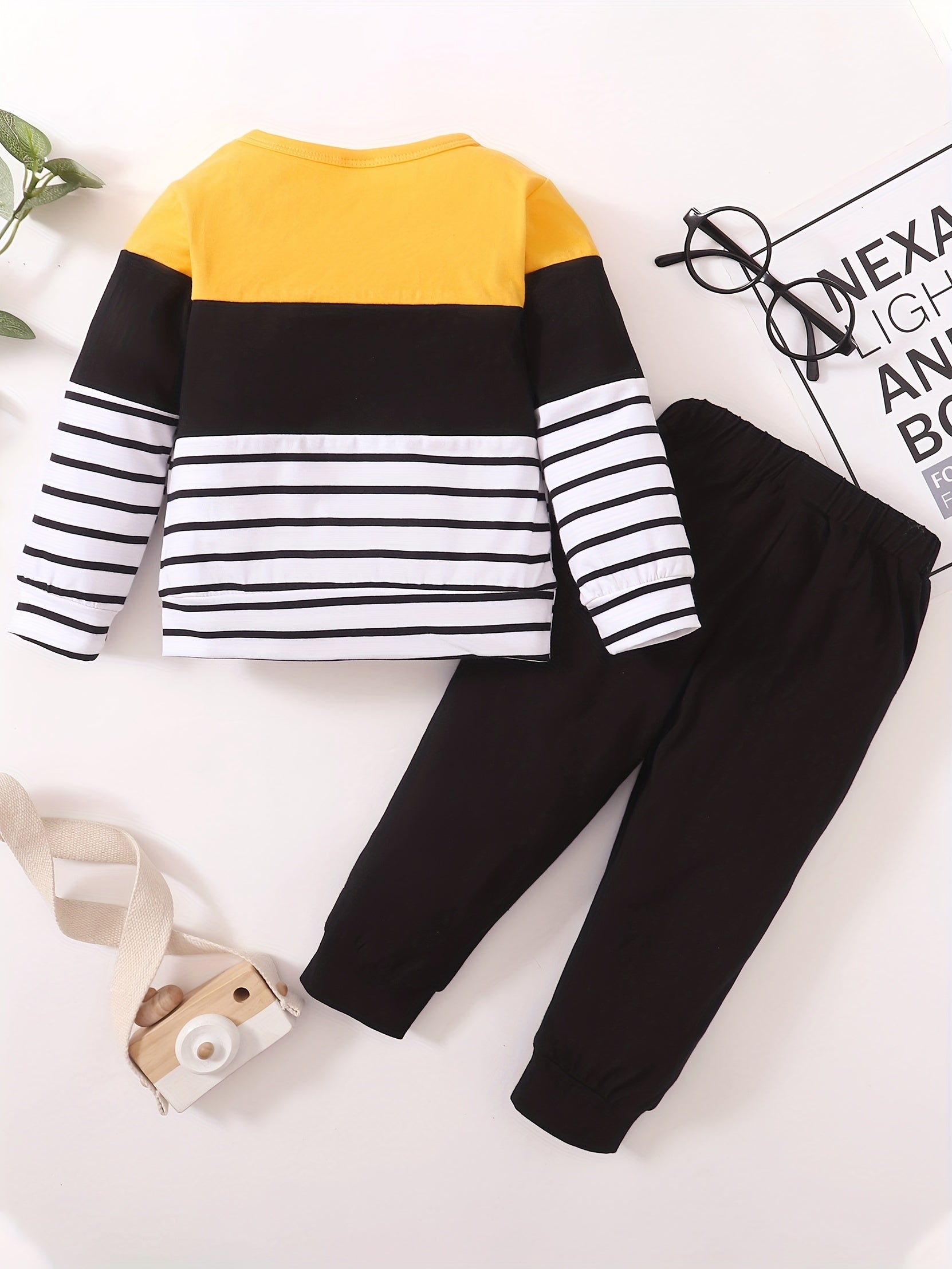 Toddler Boy Clothes Outfit DADDY'S BOY Print Long Sleeve Sweatshirt Pants Set