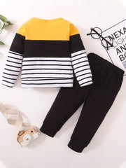 Toddler Boy Clothes Outfit DADDY'S BOY Print Long Sleeve Sweatshirt Pants Set
