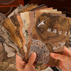 25 Sheets Vintage Memories Notebook Paper DIY Antique Ephemera Scrapbooking
