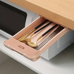 Desk Drawer Organizer Office Hidden Storage Box Student Stationery Supplies