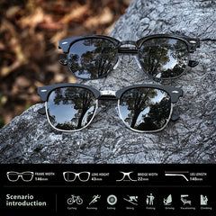 WIMN Polarized Sunglasses Men UV400 Semi Rimless Mirror Sun Glasses Male Eyewear