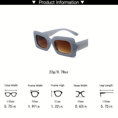 Y2K Square Sunglasses Hiphop Jelly Glasses UV400