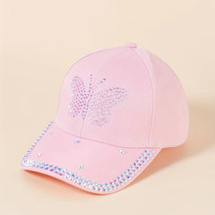 Sparkling Butterfly Baseball Cap Adjustable Sun Hat
