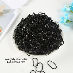 500pcs Colorful Mini Hair Bands Girls Ponytail Hair Accessories
