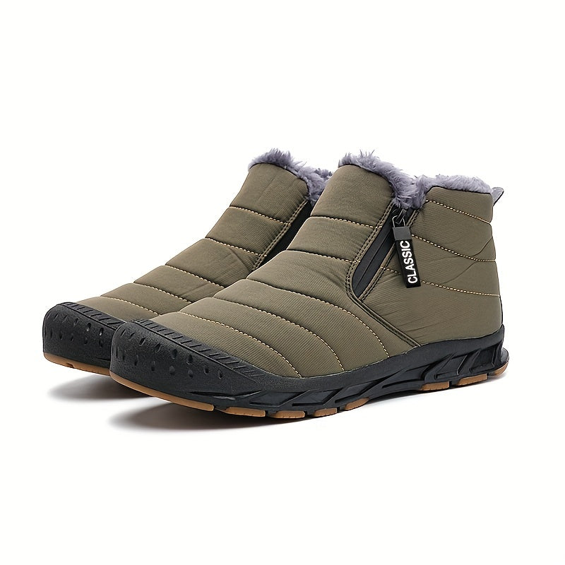 Women's Winter Snow Boots, Fleece Lining, Waterproof, Lightweight, Non-slip