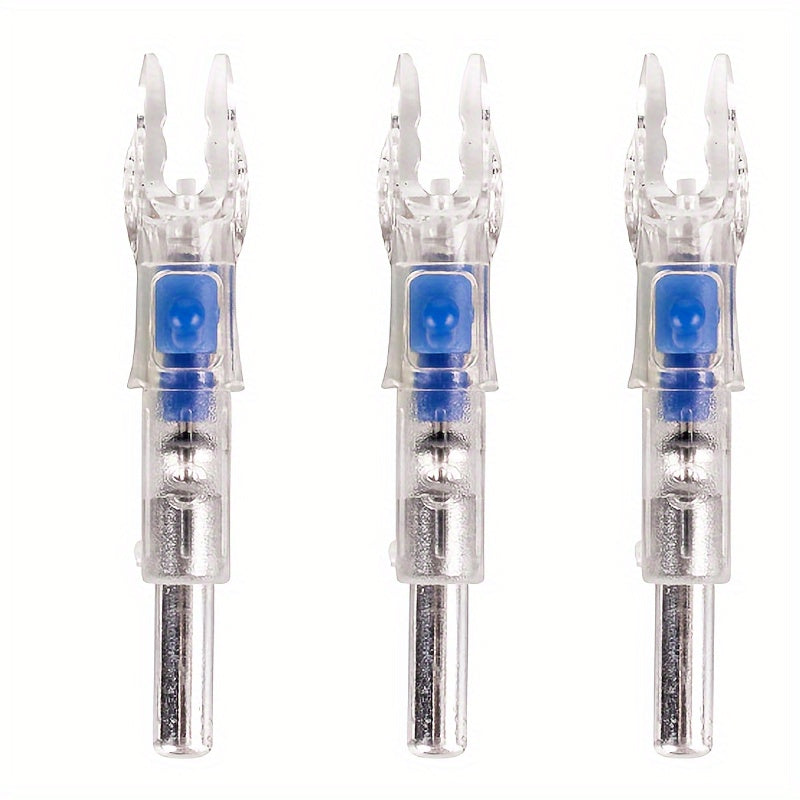 3pcs Luminous Nocks For 6.2mm Arrow Shaft, Multiple Colors
