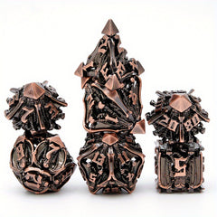 Metal Dice Squid Monster Hand Punk Halloween 7 Hollow Polyhedral Dice