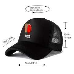 Men's Cartoon Print Sunshade Sun Cap