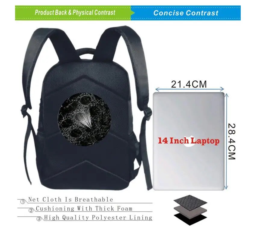 16 Inch Children Dinosaur Schoolbags Kids Boys Backpack