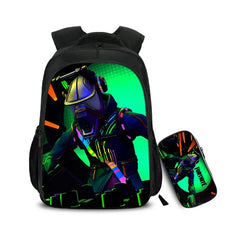16 Inch Games Backpack Children School Bags Boys Girls 2pcs Daily Travel Backpac