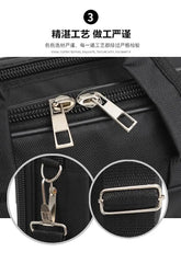 16 Inch Waterproof Black Business Messenger Bag