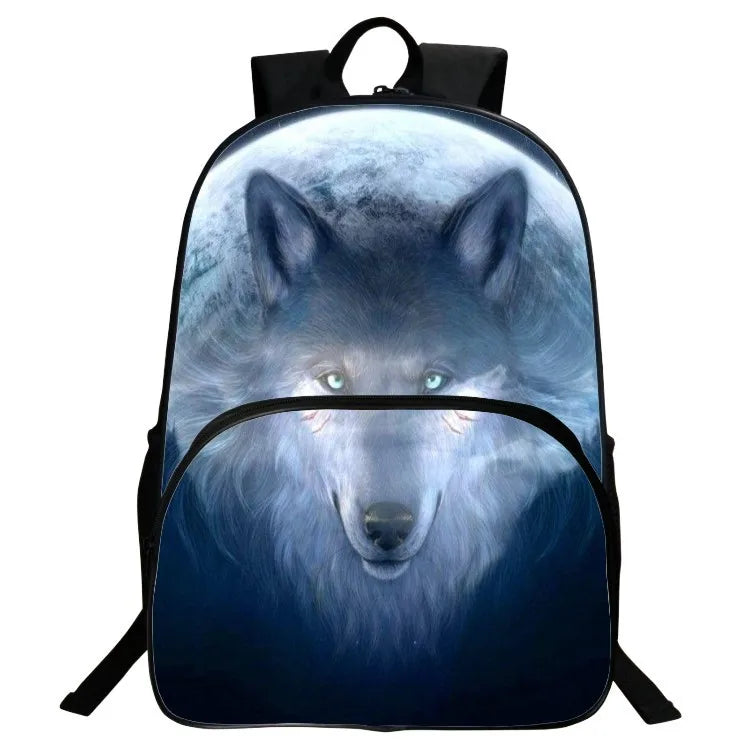 16 Inch Animal Printing Kids Backpack School Bag for Girls Boys