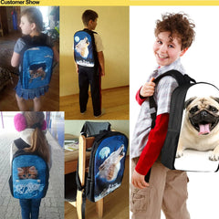 Kids Backpack Animal 3D Print Shoulder Bags School Bag For Boys Girls