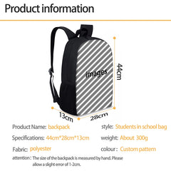 School Bags Wolf 3D Print Children Backpack for Teenagers Boys Girls Back Pack