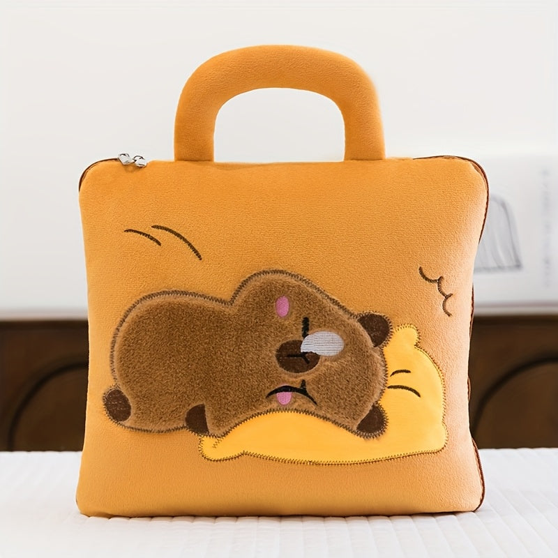 Cartoon Theme Pillow and Blanket Set