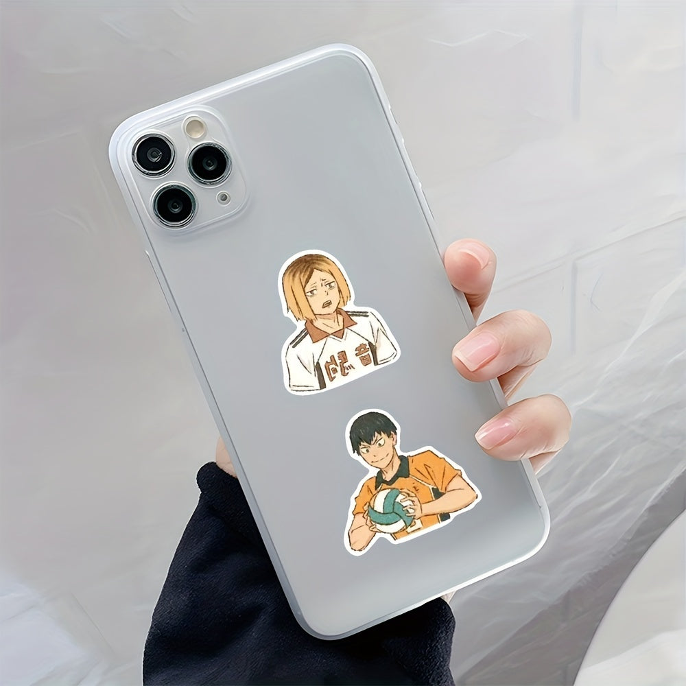 54pcs Anime Cartoon Stickers For Mobile Phone Case Luggage Notebook