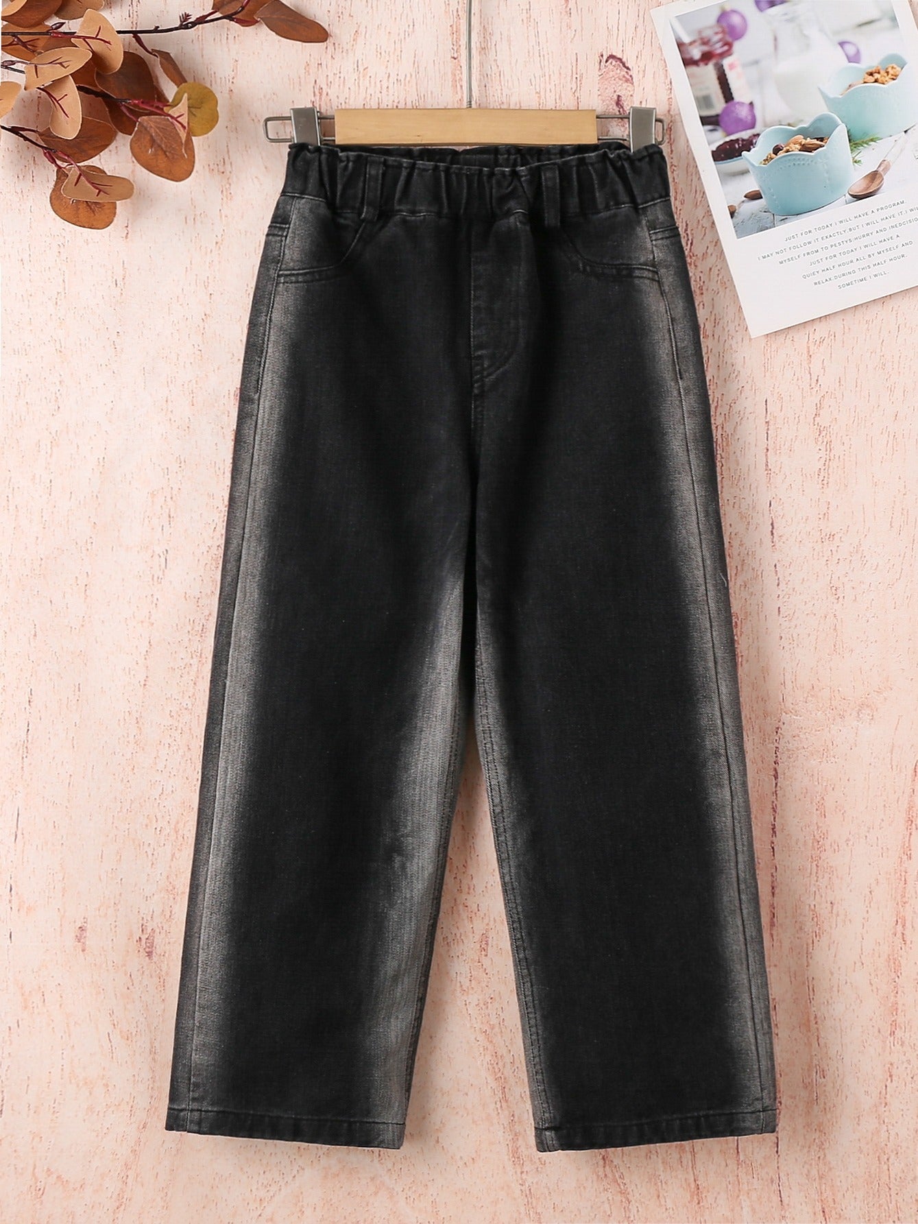 Girls Tie Dye Wide Leg Jeans