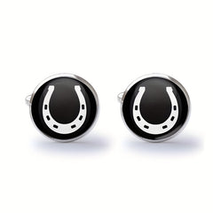 Equestrian Horse Shoe Cuff Links