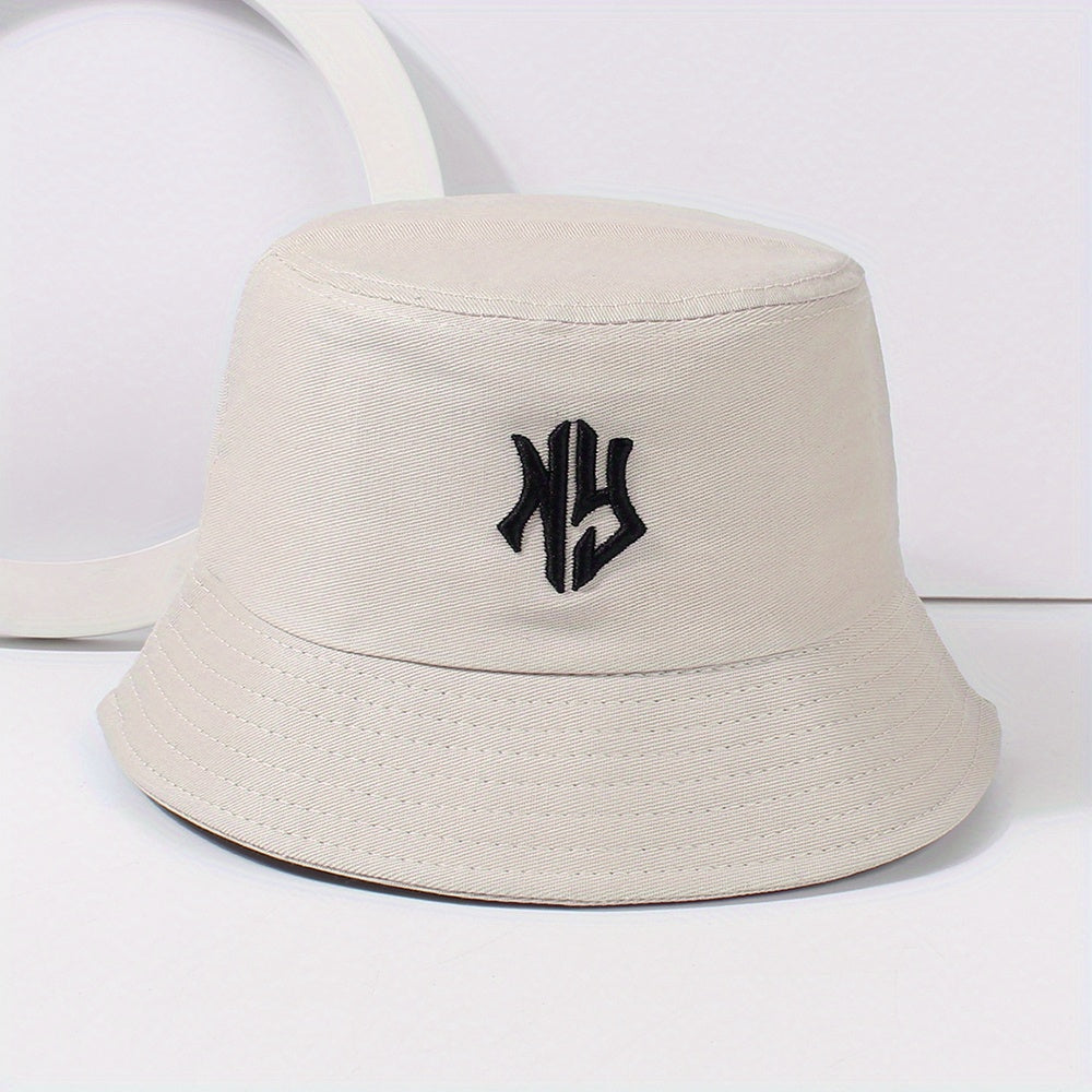 Gothic Embroidery Bucket Hat Unisex Lightweight Hip Hop Cap