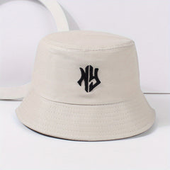 Gothic Embroidery Bucket Hat Unisex Lightweight Hip Hop Cap