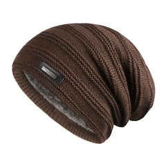 Plus Velvet Warm Woolen Knitted Hat Outdoor Ski Hat