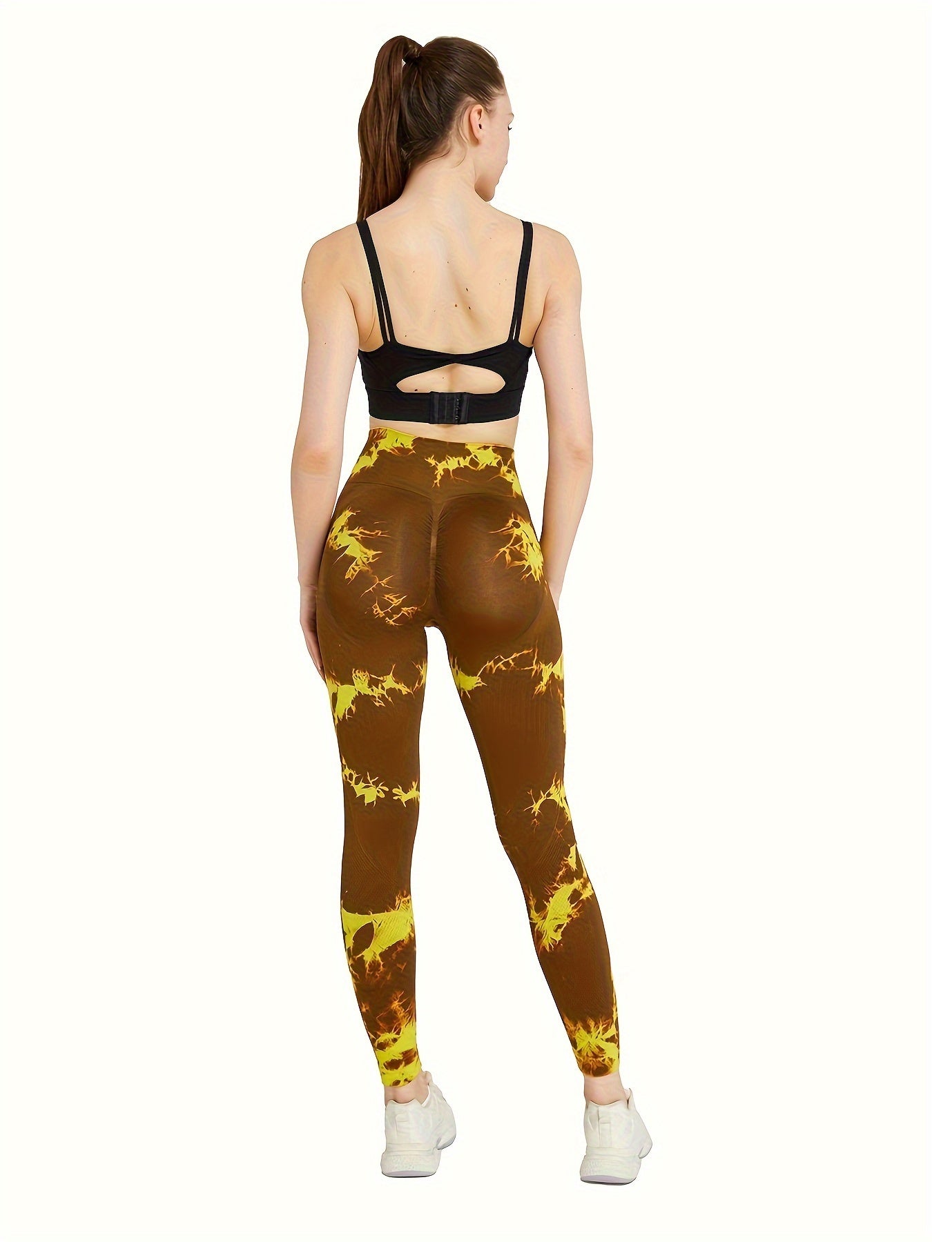 Tie Dye Seamless High Waist Yoga Pants Gym Leggings