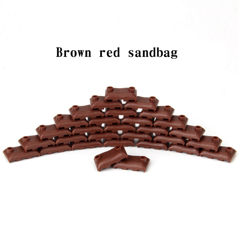 Building Block Military Soldiers Bunkers Trenches Sandbags Weapons Puzzle