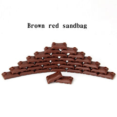Building Block Military Soldiers Bunkers Trenches Sandbags Weapons Puzzle