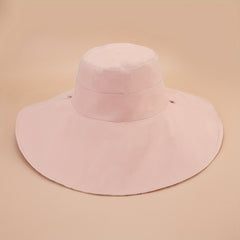 Solid Lightweight Bucket Hat Reversible Wide Brim Sun Hats