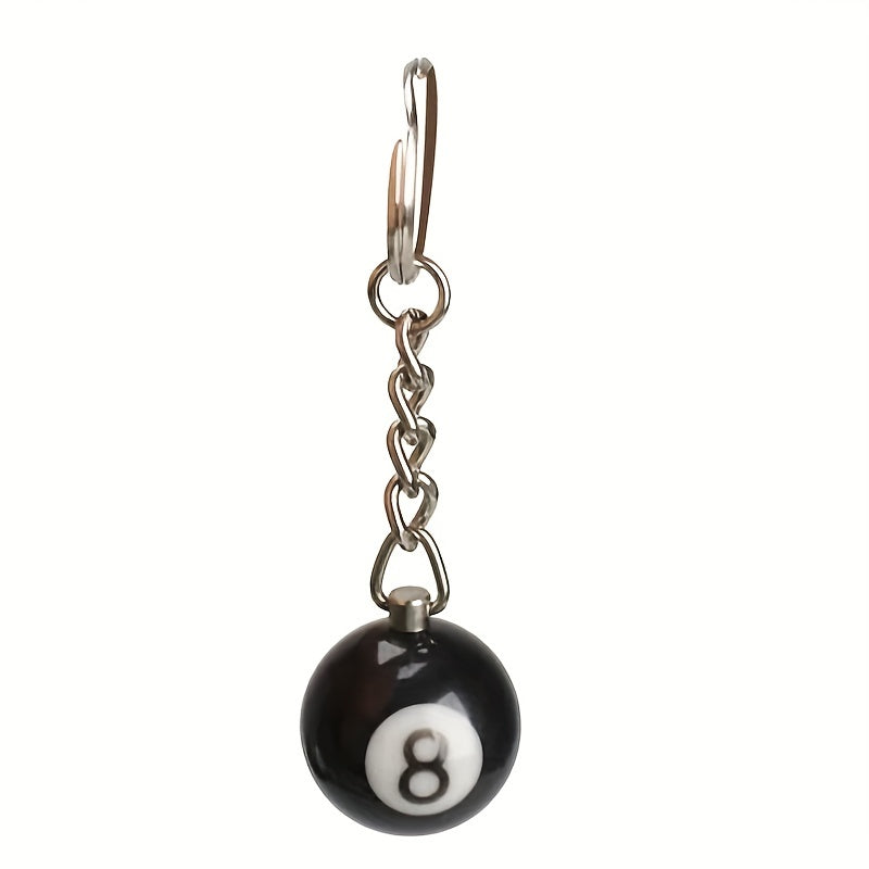 8 Ball Pool Ball Keychain Fun Keyring Men