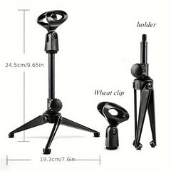 Adjustable Foldable Microphone Stand for Video Conference Podcast