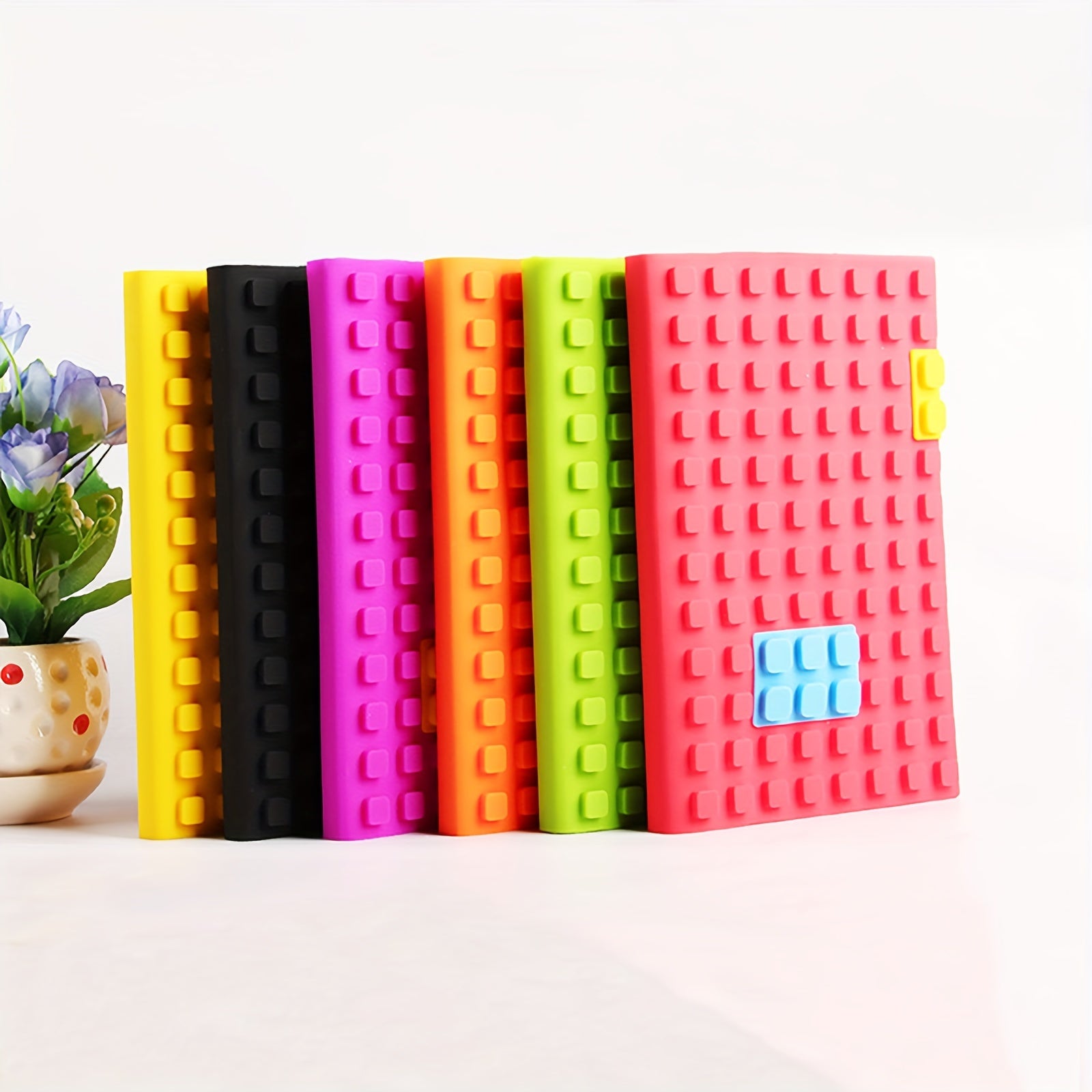 100 Pages Silicone Building Block Notebook Gift