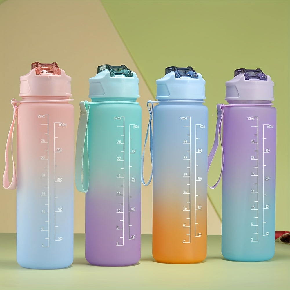 900ml Gradient Water Bottle Leakproof for Sports