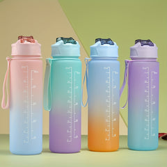 900ml Gradient Water Bottle Leakproof for Sports