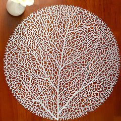Tree Shaped Placemat for Dining Table Durable PVC Material