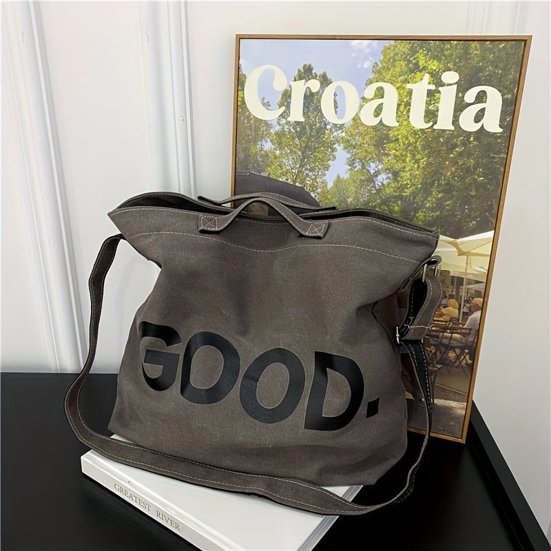 Vintage Vegan Crossbody Bag Large Capacity Shoulder Bag