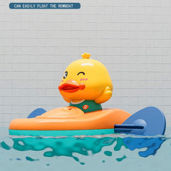 Swimming Ducks Bath Toys Non Toxic Manual Rowing Yellow Duck Designs