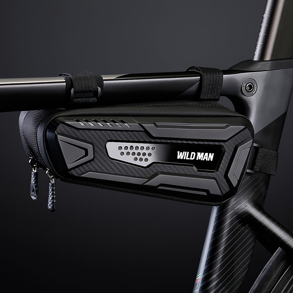 Double Sided Open Bicycle Triangle Bag Hard Shell Mountain Bike Front Beam Bag