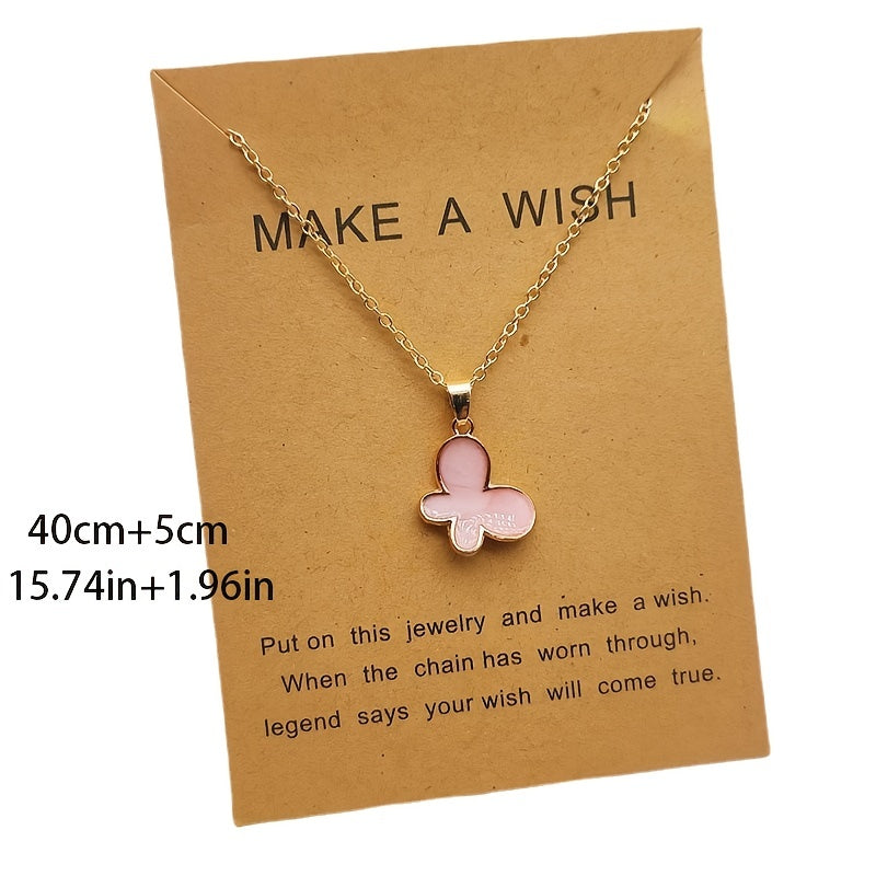 Cross Tree Tower Owl Circle Ring Pendant Clavicle Chain Necklace With Paper Card