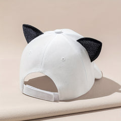 Kids Sunshade Baseball Cap with Cat Ears for Outdoor Sport