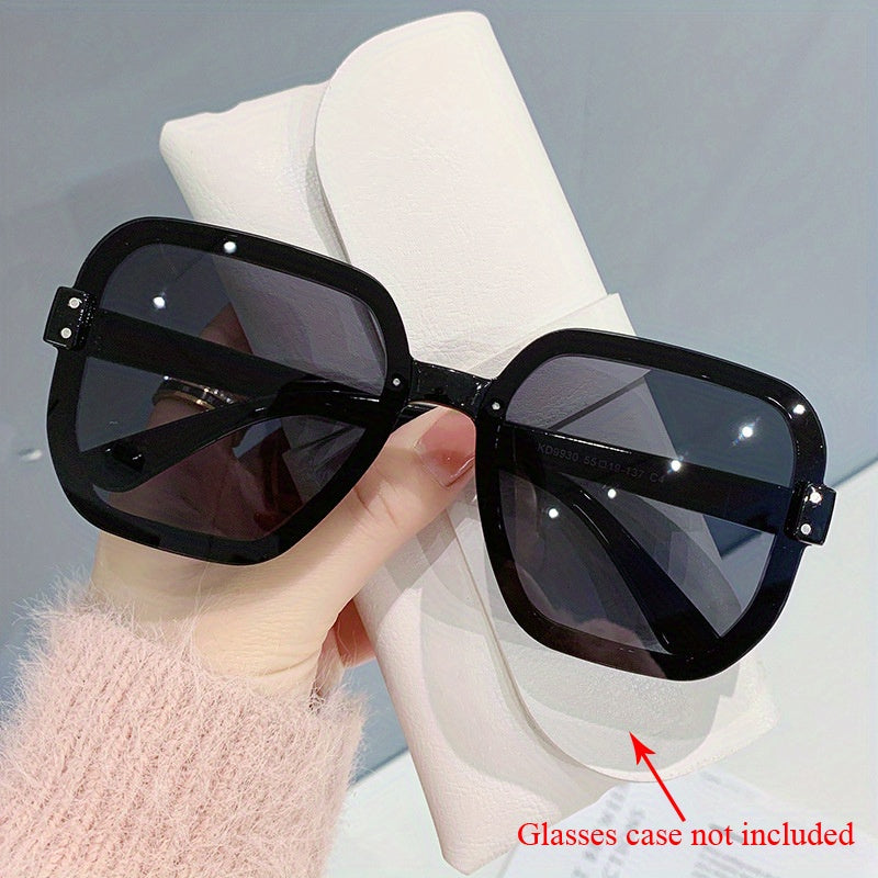 Oversized Square Sunglasses Casual Gradient Glasses UV400