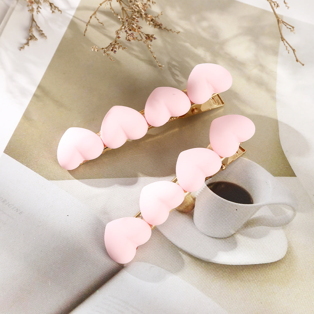 Heart Hair Clips Barrette Clips Mini Hair Clips Women's Hair Accessories