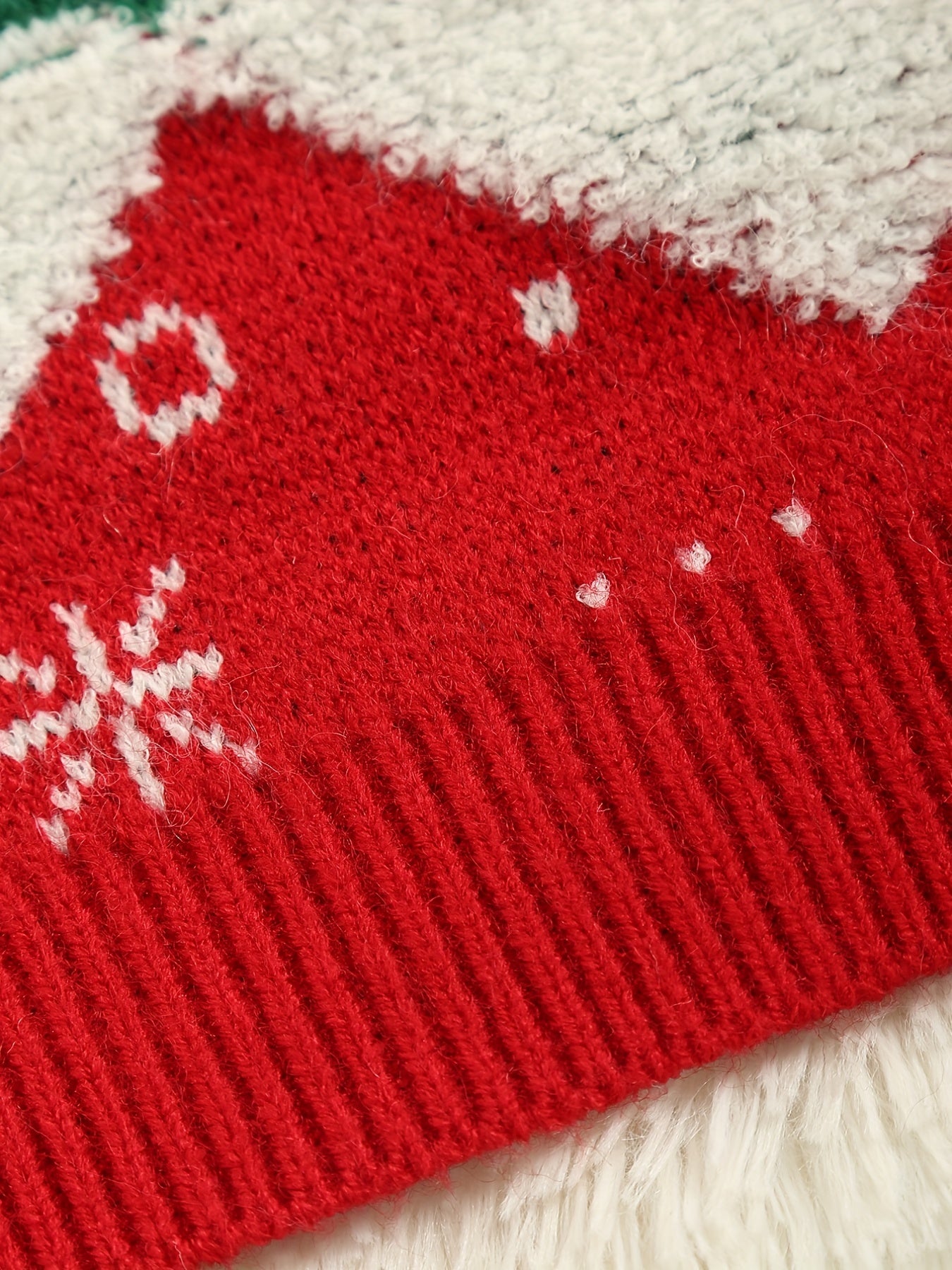 Christmas Kids Knitted Pullover Sweater Top