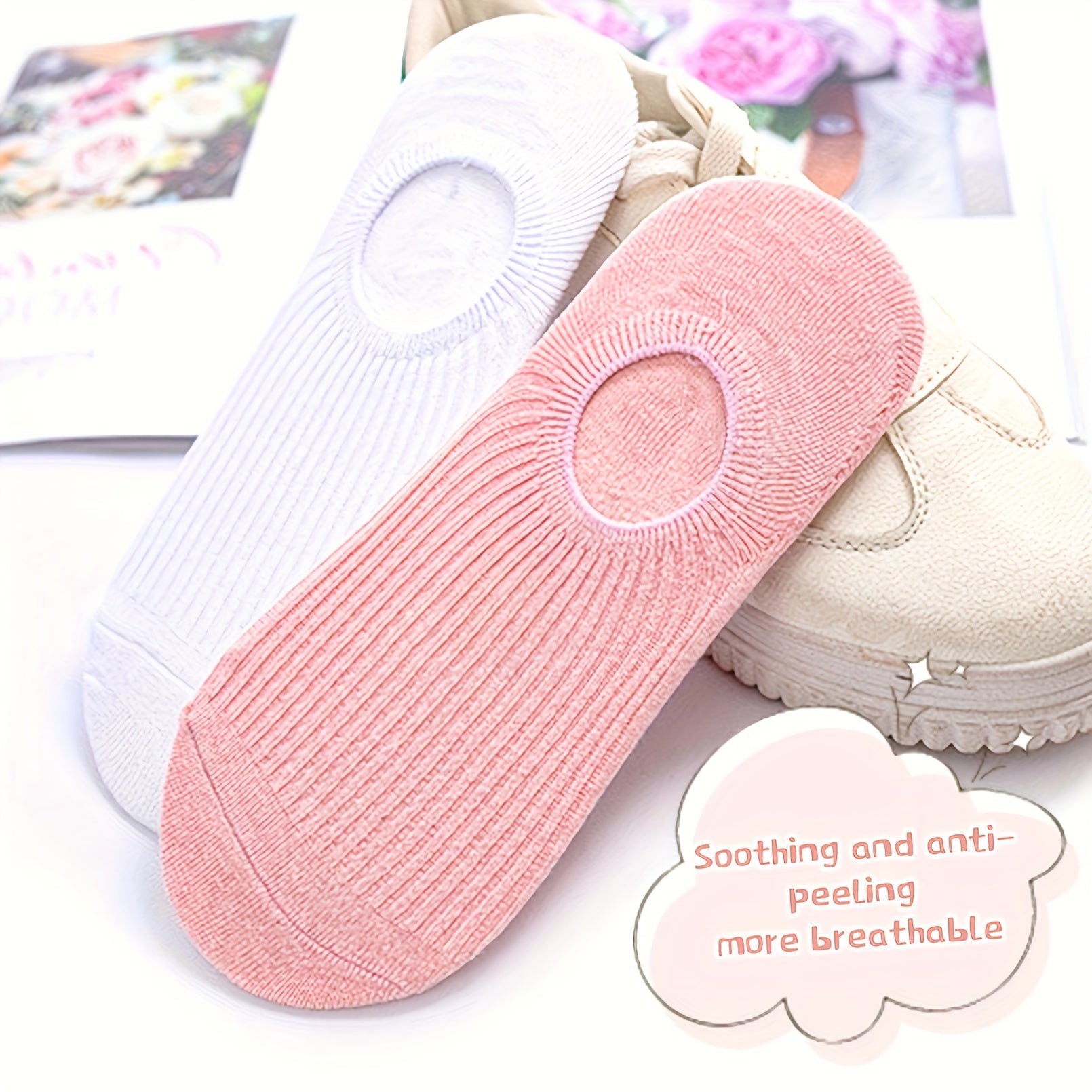 6 Pairs Solid Ankle Socks Soft Lightweight Women's Stockings