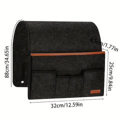 Felt Bedside Storage Bag Remote Control Organizer Dorm Room Hanging Organizer